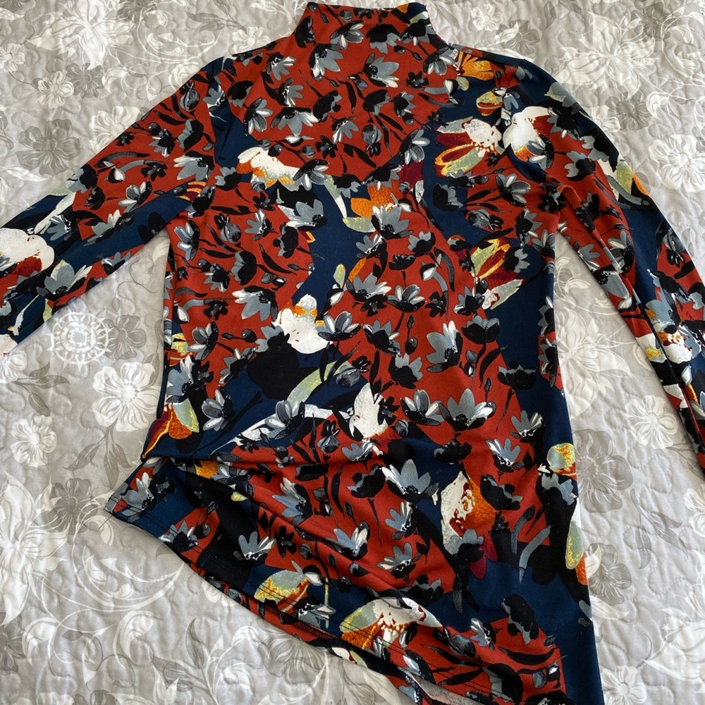 Beautiful High Neck Asymmetrical Top